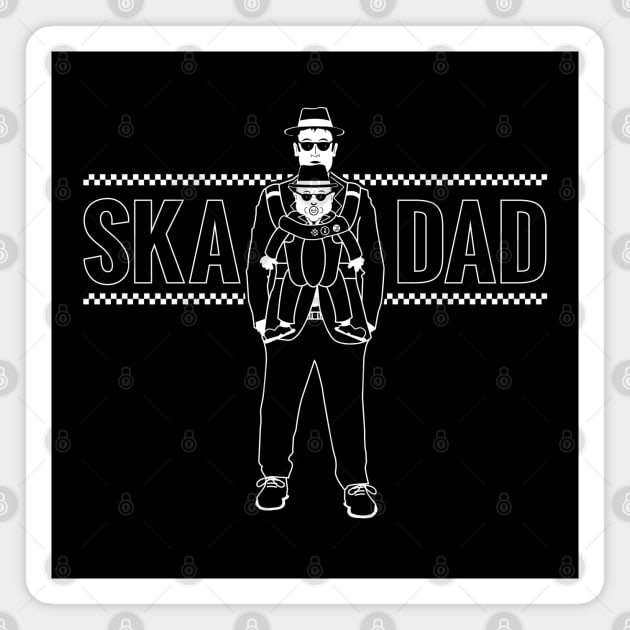 Ska Dad (with Rude Boy Son) Magnet by bryankremkau